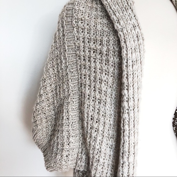 ZARA Knit Loose Knit Wool Blend Cardigan Sweater - Picture 2 of 5